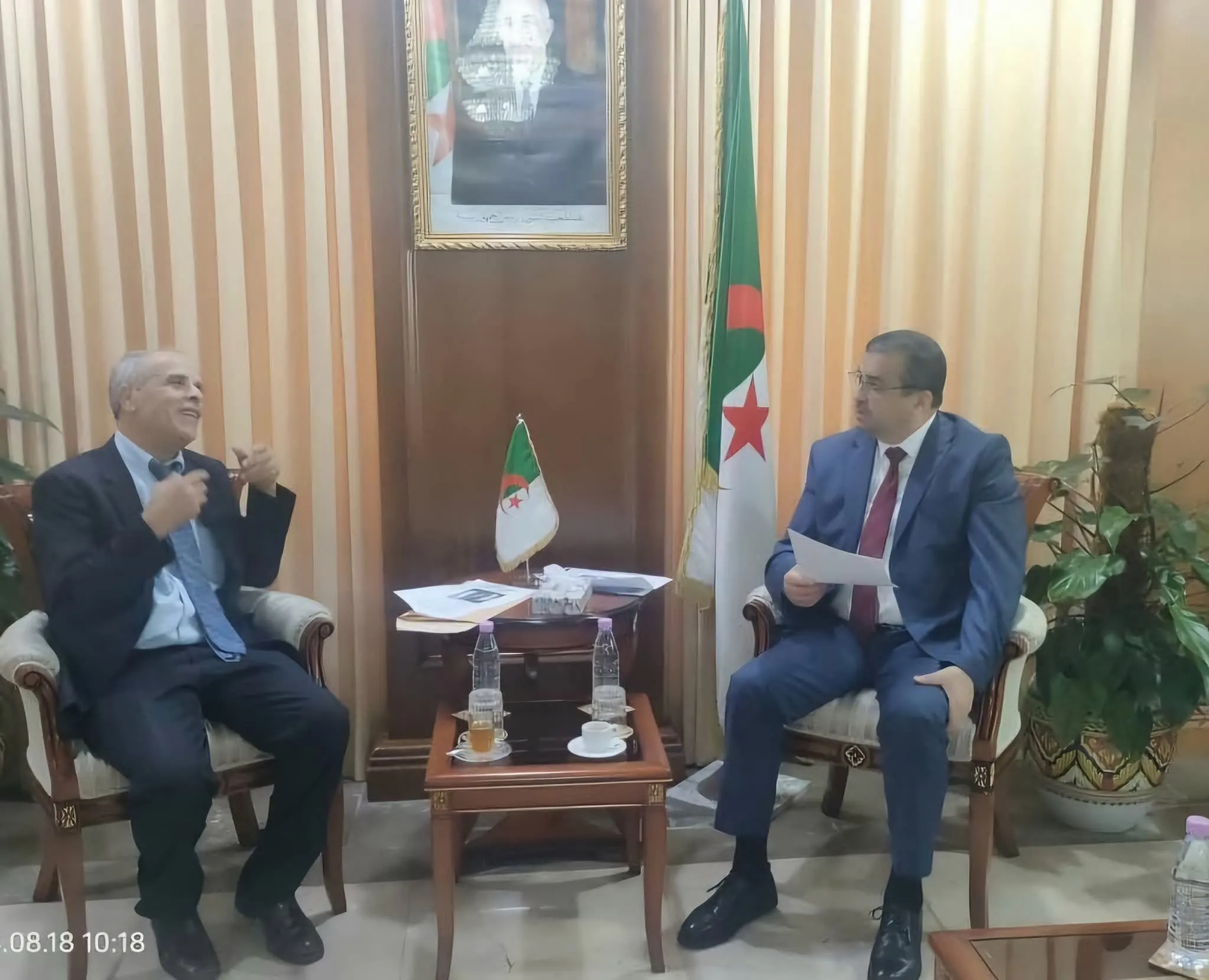 عرقاب يستقبل الباحث الجزائري في الطاقات المتجددة ومخترع الحقيقة الشمسية