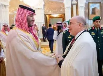بلمهدي يشارك في حفل الاستقبال السنوي بالسعودية