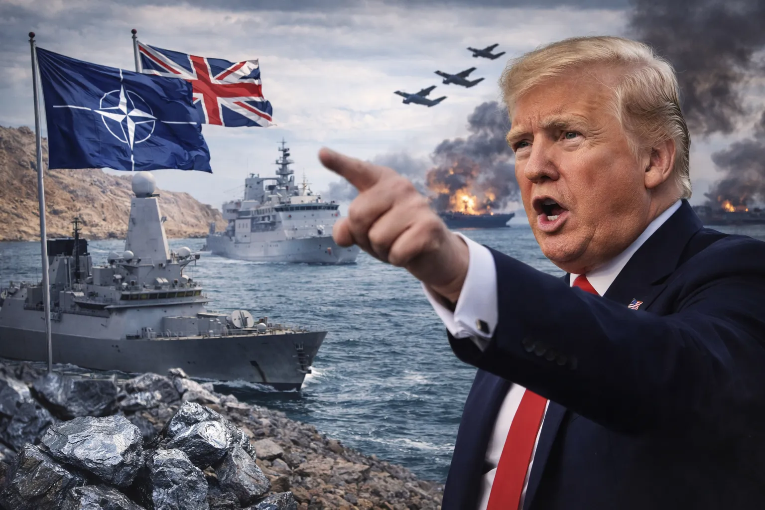 تصعيد خطير في أزمة هرمز…ترامب يوجّه تحذيرا حادا لبريطانيا وحلف الناتو