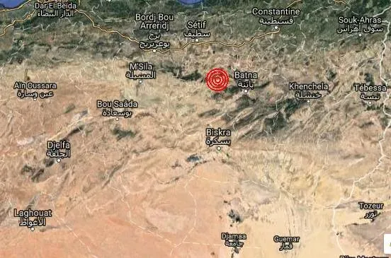 هزة أرضية تضرب ولاية باتنة هذه شدتها