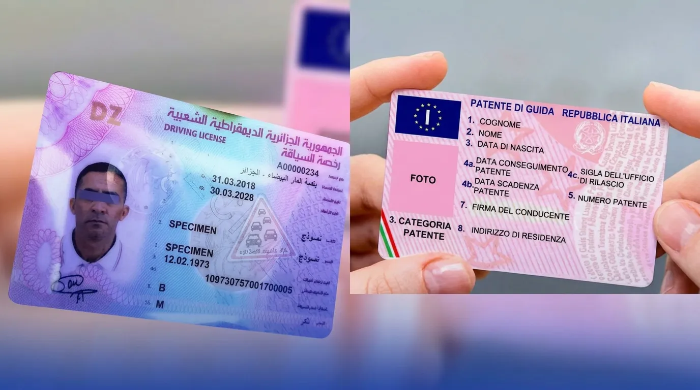 تسهيلات جديدة لأبناء الجالية بإيطاليا لتحويل رخص السياقة