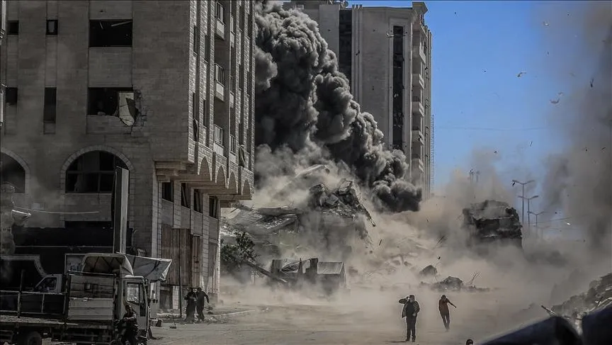 غارات جوية وقصفا مدفعيا على أنحاء مختلفة شرقي مدينة غزة