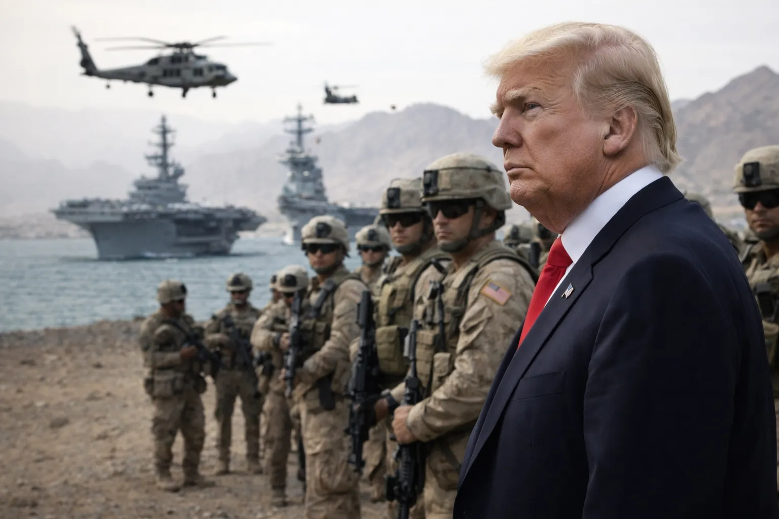 ترامب يهدد بالقوة: أسطول أميركي ضخم يقترب من إيران وتحذيرات غير مسبوقة
