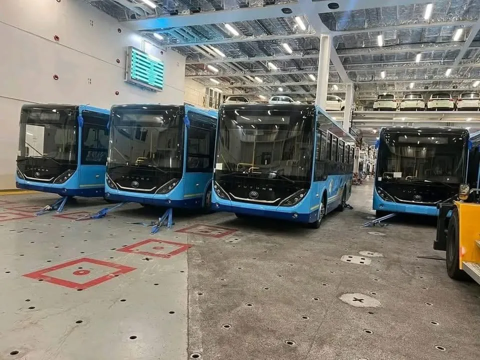 استلام شحنة بـ380 حافلة جديدة بميناء جن جن بجيجل