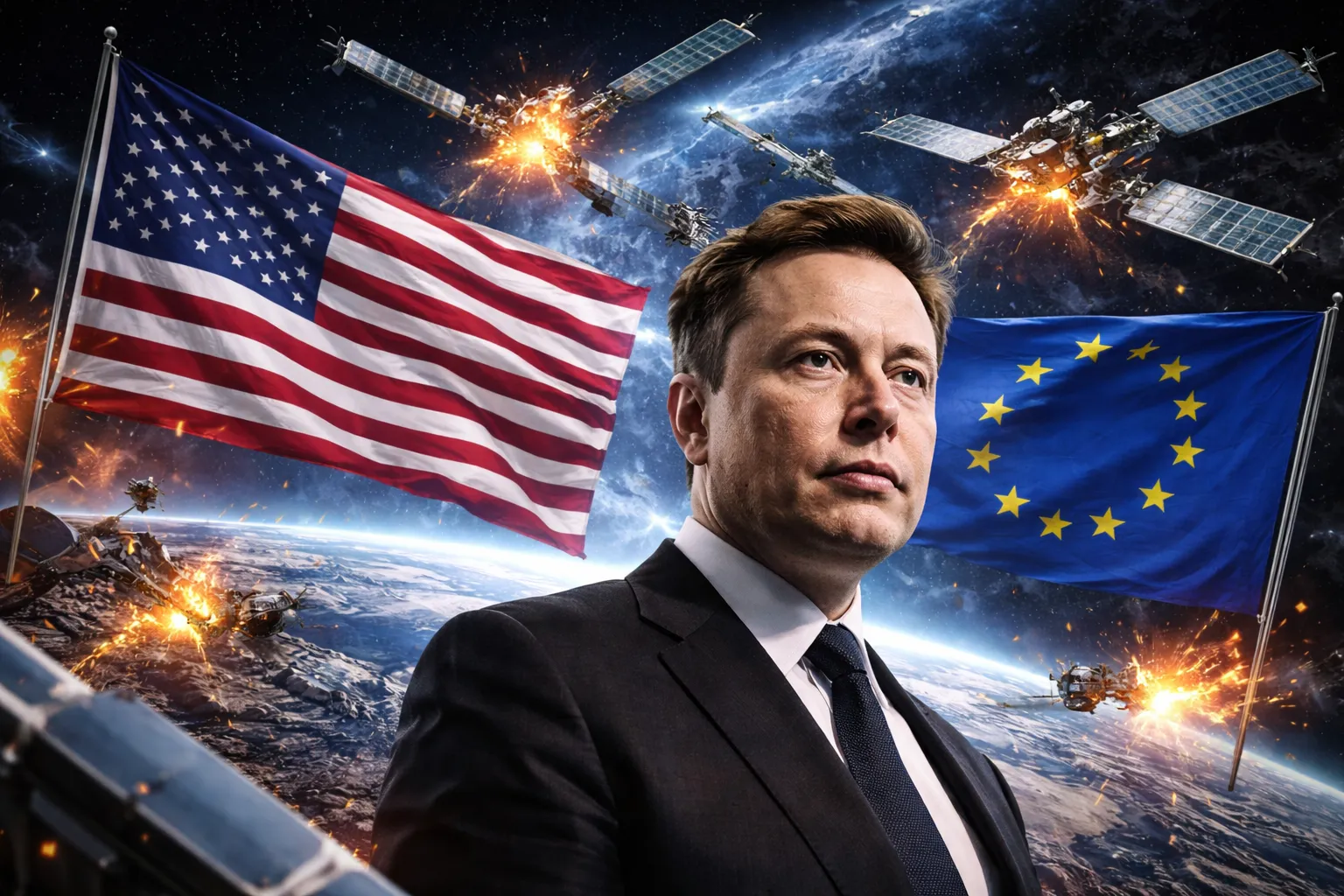 حرب الأقمار الصناعية تشتعل…ايلون ماسك يدفع واشنطن لمواجهة أوروبا