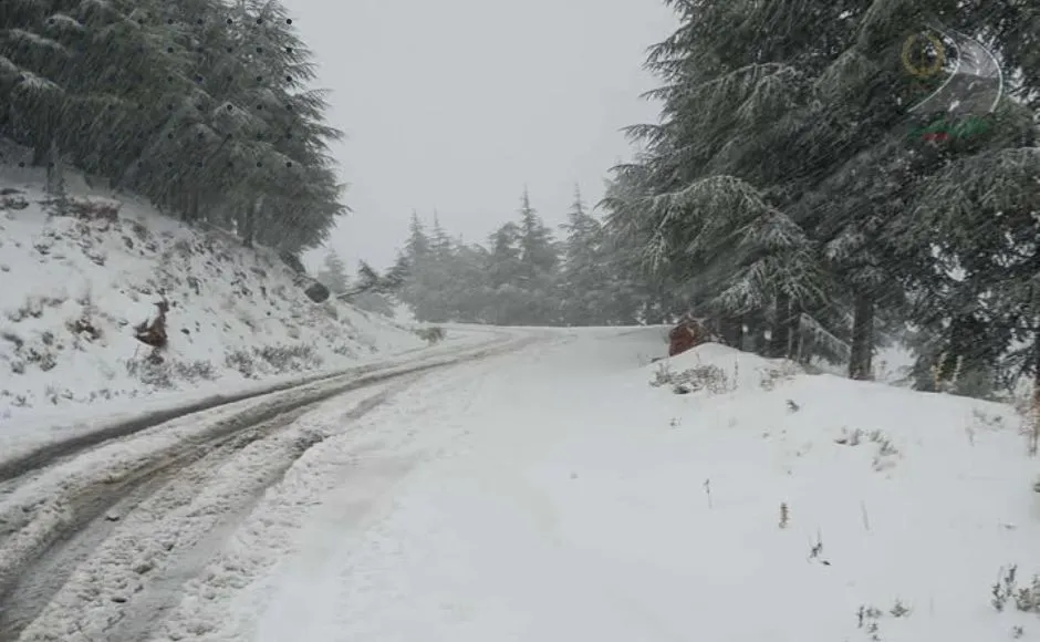 تساقط كثيف للثلوج بسمك يتعدى 25 سم