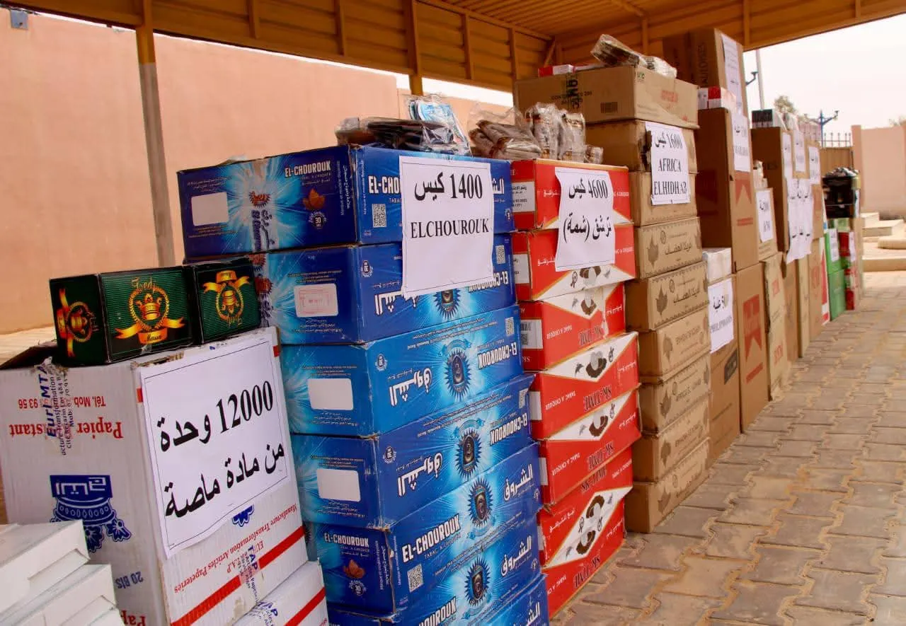 شرطة توقرت تحجز كمية معتبرة من السجائر المُهرّبة