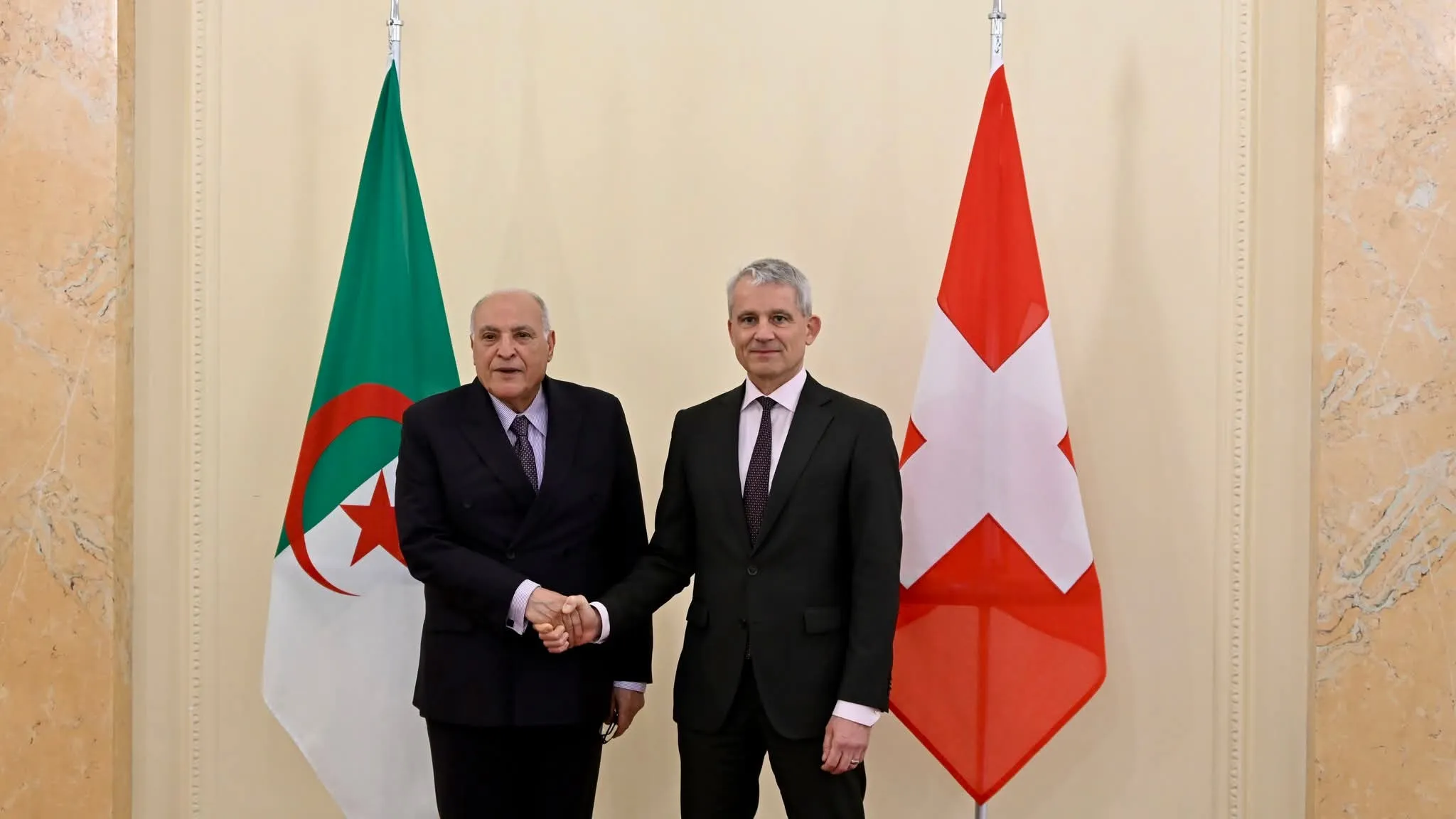 مناقشة واقع التعاون القضائي والشرطي بين الجزائر وسويسرا