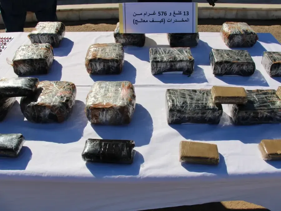 حجز أكثر من 13.5 كلغ من الكيف المعالج وتوقيف 4 أشخاص بمعسكر