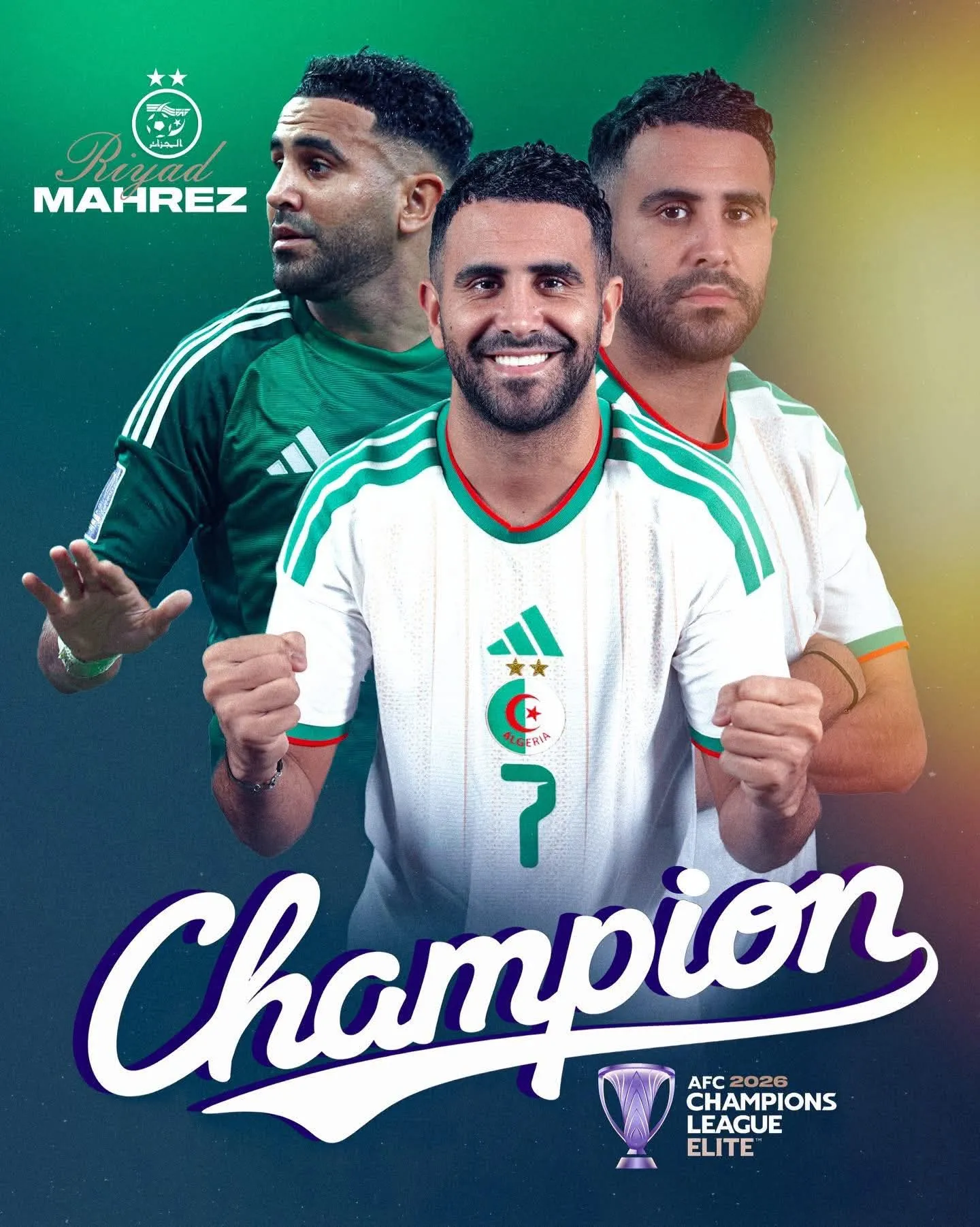 الفاف تهنئ محرز بعد تتويجه بدوري أبطال آسيا للنخبة مع الأهلي السعودي