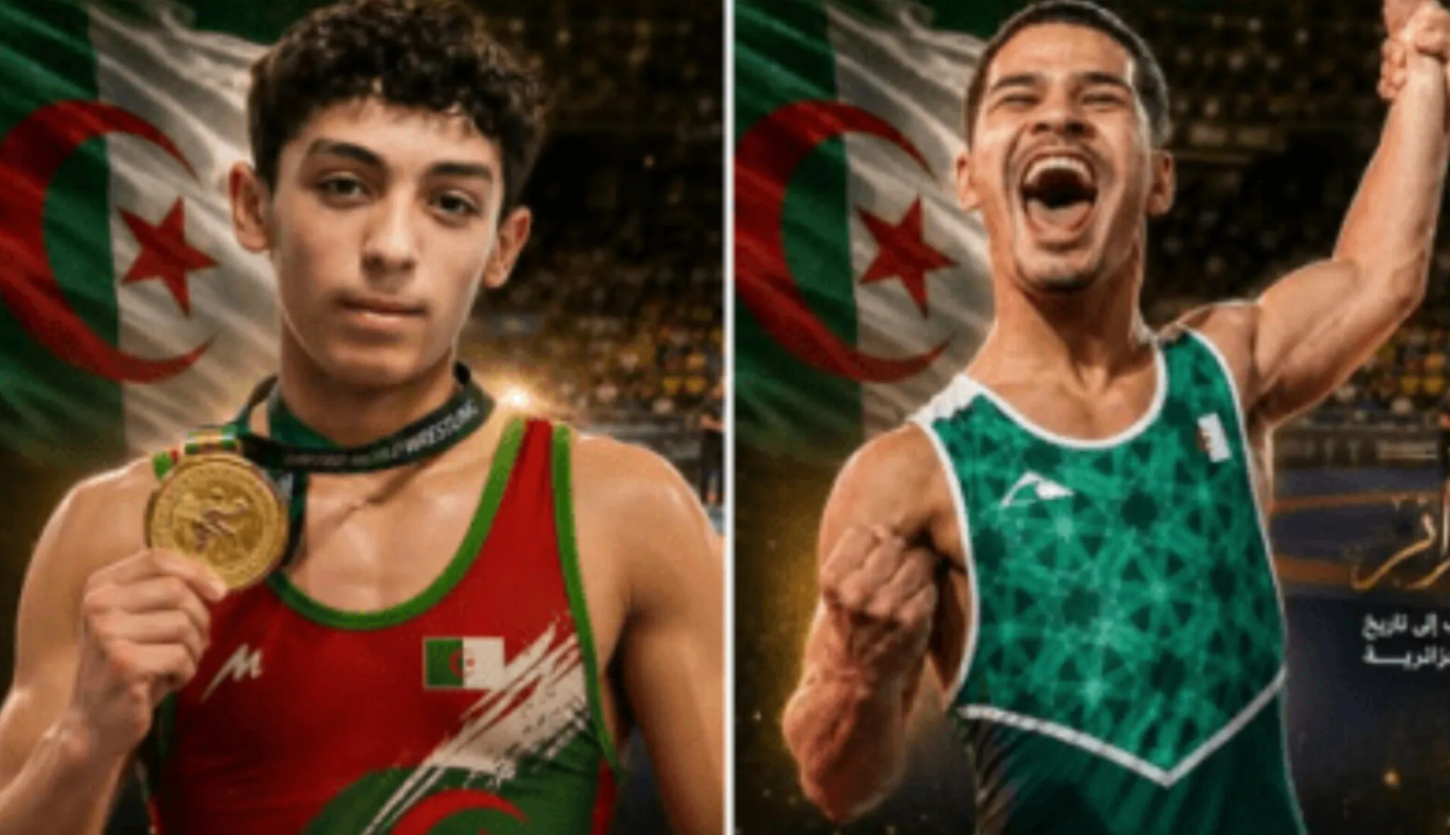 البطولة الإفريقية للمصارعة..بوطرفاية وبومعزة يتوجان بالذهب