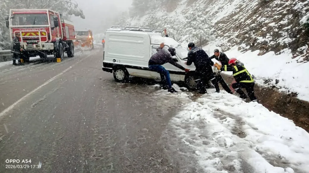 الحماية المدنية تكشف الحالة العامة إثر التقلبات الجوية