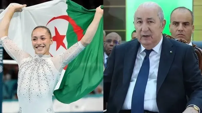 الرئيس تبون يهنئ البطلة الجمبازية كيليا نمور