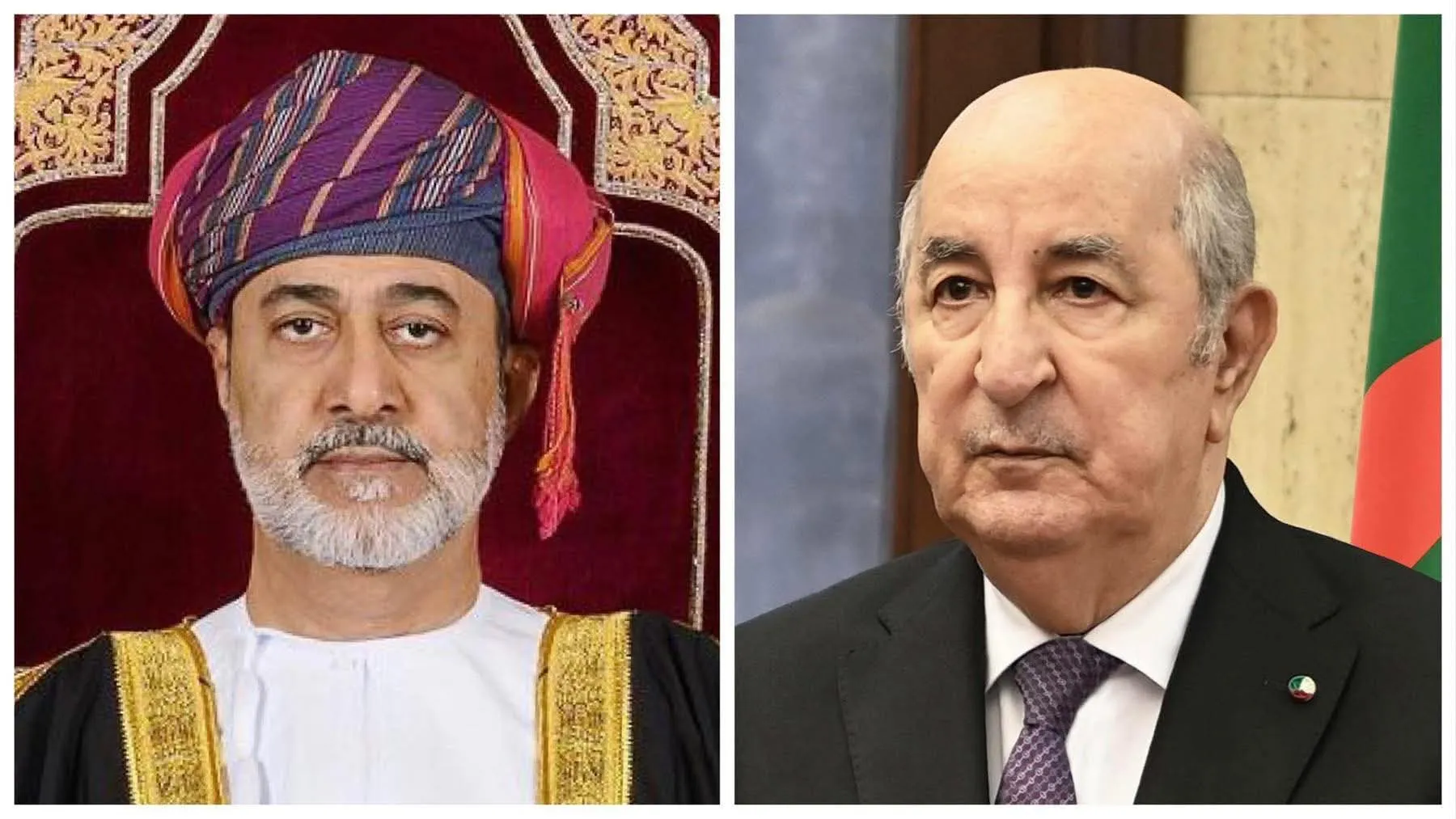 رئيس الجمهورية يتلقى تهاني عيد الفطر من سلطان عُمان