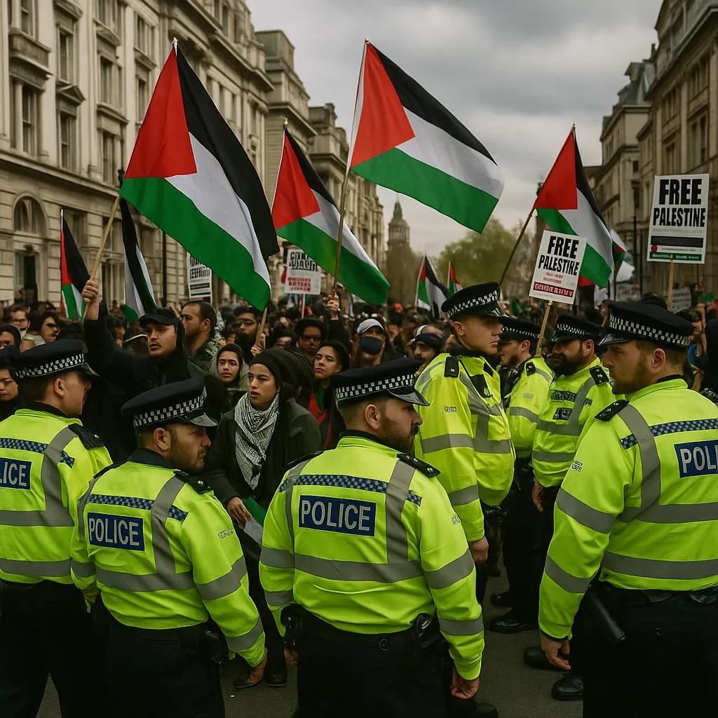 بريطانيا تشدد قبضتها: صلاحيات جديدة للشرطة لتقييد احتجاجات مؤيدة لفلسطين