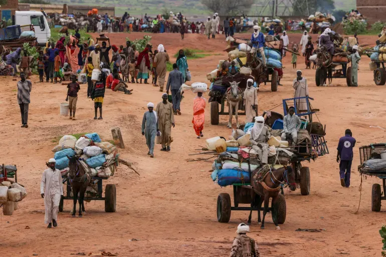 نزوح 340 شخصا إلى شمال كردفان وسط السودان