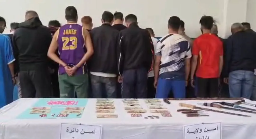 توقيف 16 مشتبها فيه وحجز أسلحة ومخدرات خلال عملية أمنية واسعة بالبليدة