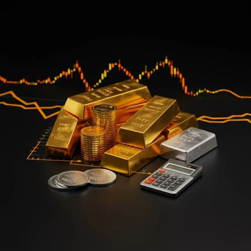 تراجع في أسعار الذهب وارتفاع في أسعار الفضة