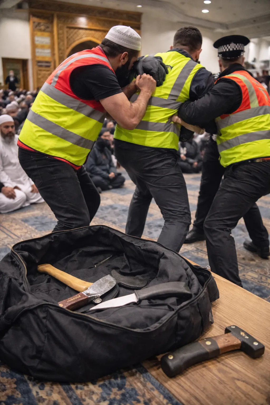 يقظة المتطوعين تفشل محاولة اعتداء داخل مسجد مانشستر أثناء صلاة التراويح