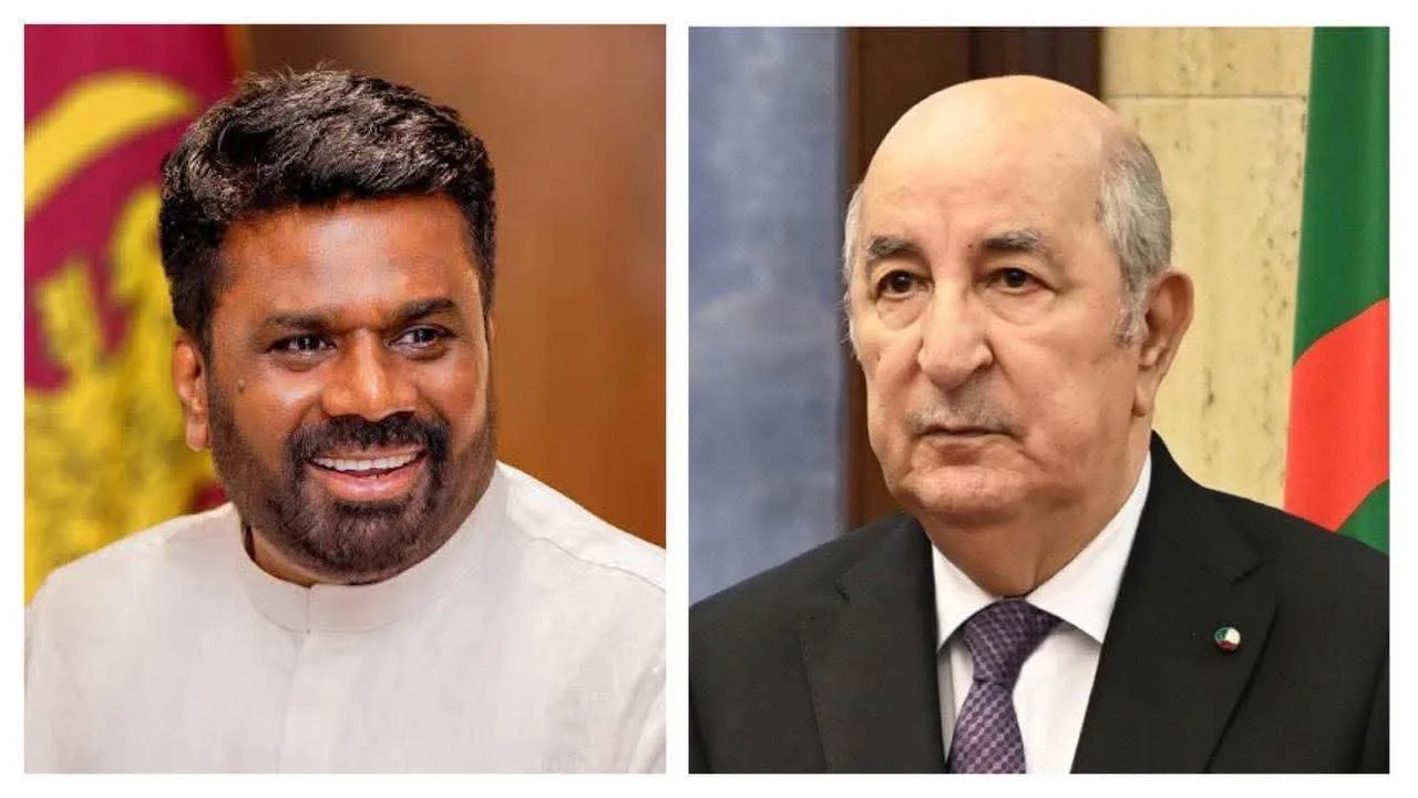 رئيس سريلانكا يُهنئ الرئيس تبون والجزائريين بعيد الثورة