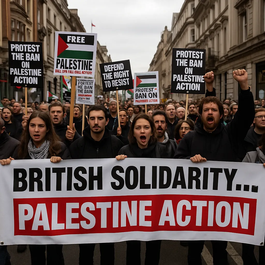 انتفاضة تضامن بريطانية...فلسطين تجمع الشارع رغم قرار حظر Palestine Action