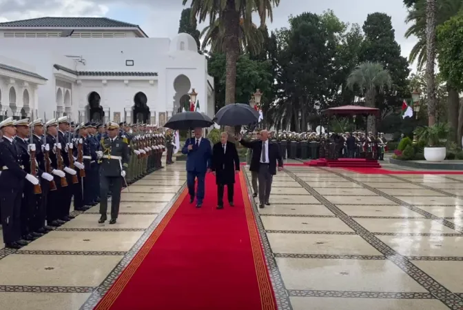 رئيس الجمهورية يستقبل نظيره البيلاروسي
