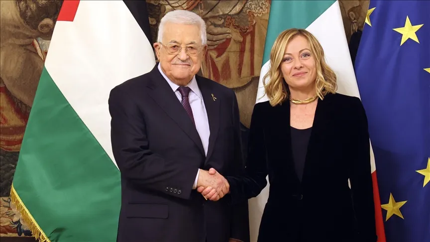 محمود عباس يبحث مع رئيسة وزراء إيطاليا المستجدات في الأراضي الفلسطينية