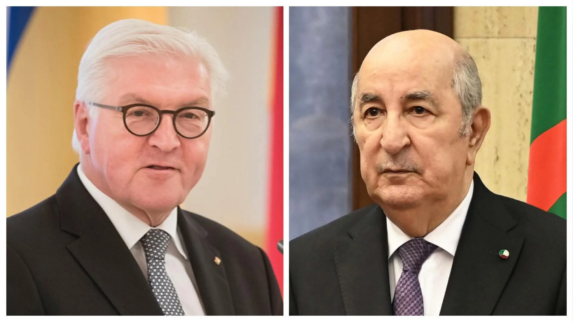 الرئيس تبون يتلقى مكالمة هاتفية من نظيره الألماني