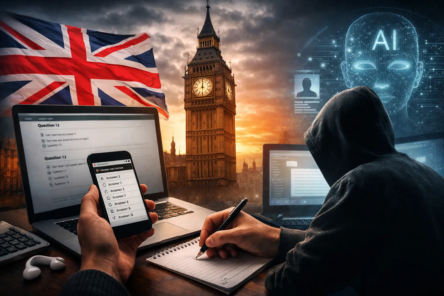 فضيحة محتملة في اختبارات الهجرة ببريطانيا…مخاوف من غش واسع