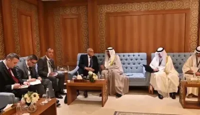الوضع الإنساني الكارثي في غزة محور محادثات عطاف ونظيره الكويتي