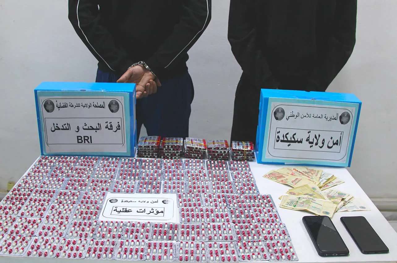 سكيكدة: توقيف شخصين وحجز 1770 قرص مهلوس