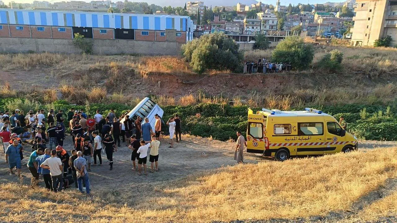 حادث قسنطينة: 6 وفيات و19 مصاب