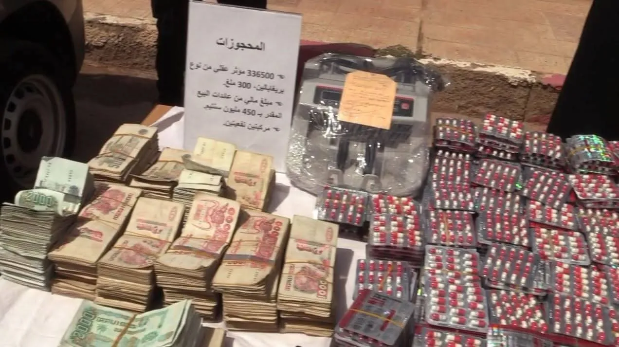شرطة بشار تطيح بعصابة خطيرة وتحجز كمية ضخمة من البريغابالين