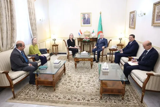 رئيس مجلس الأمة  يستقبل سفيرة مملكة هولندا لدى الجزائر