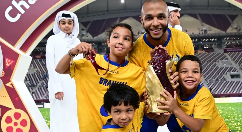 الاتحاد الجزائري يهنئ براهيمي بتتويجه بكأس أمير قطر مع الغرافة