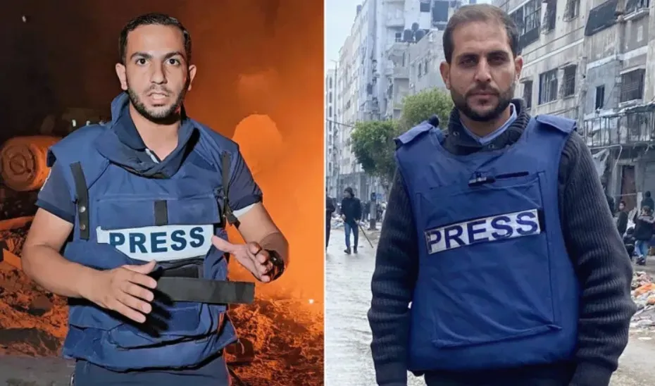 غزة تشيع جثماني مراسلي الجزيرة أنس الشريف ومحمد قريقع