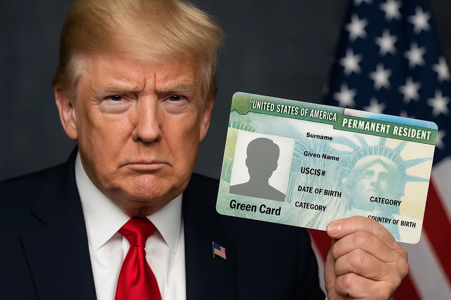 صدمة للمهاجرين…19 جنسية مهددة بفقدان الـ\"غرين كارد\"وفق خطط ترامب الجديدة
