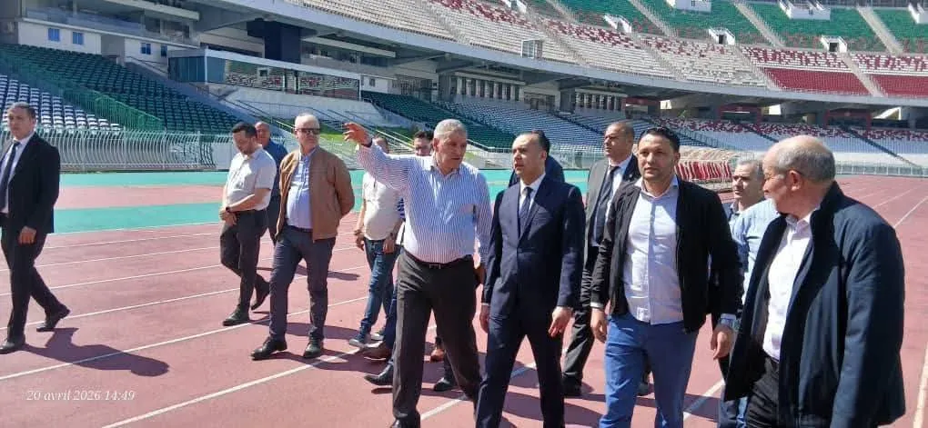 صادي يتفقد جاهزية ملعب 5 جويلية لنهائي الكاف