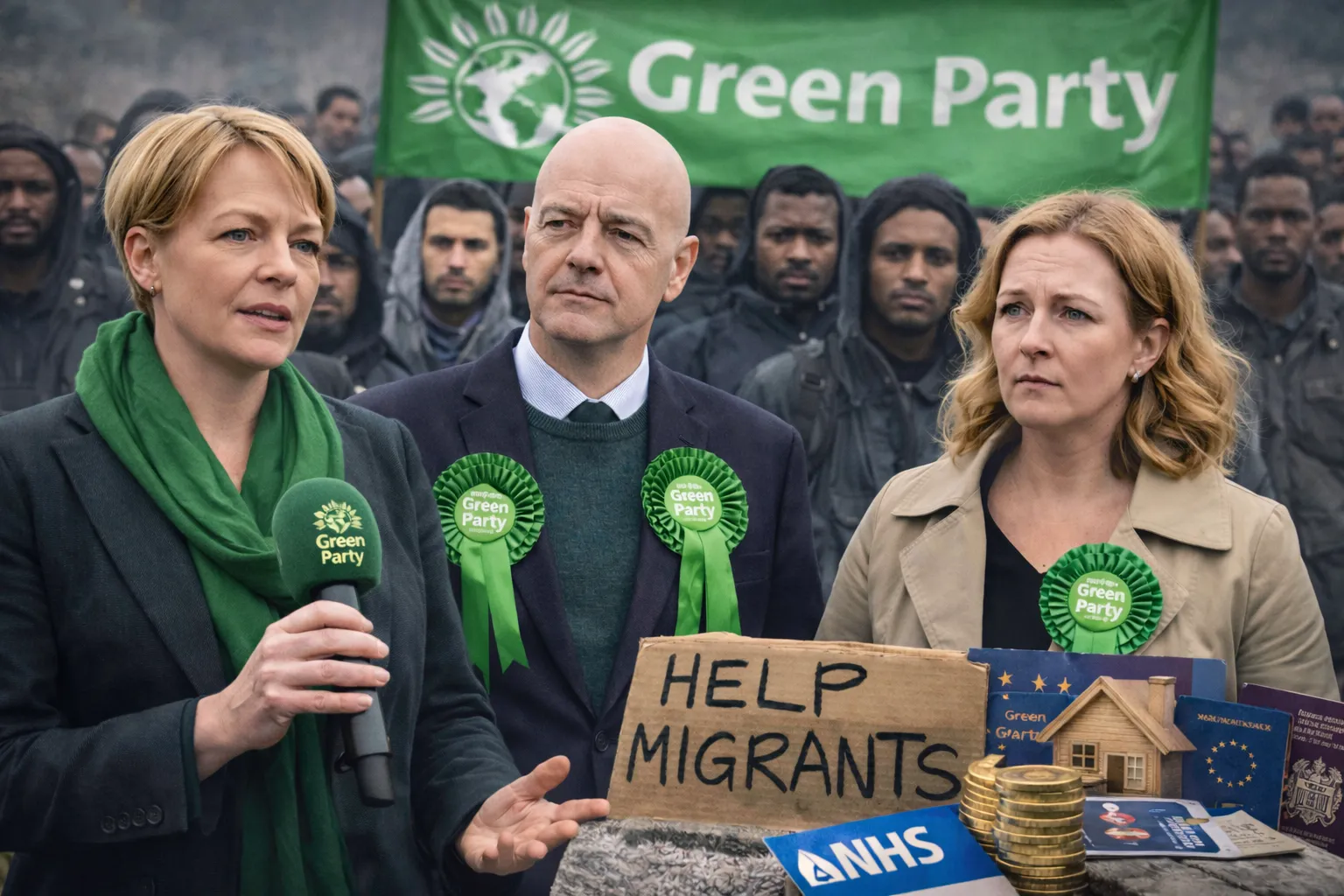 مقترحات  حزب“الخضر” بشأن الهجرة تفجر جدلاً واسعا في بريطانيا