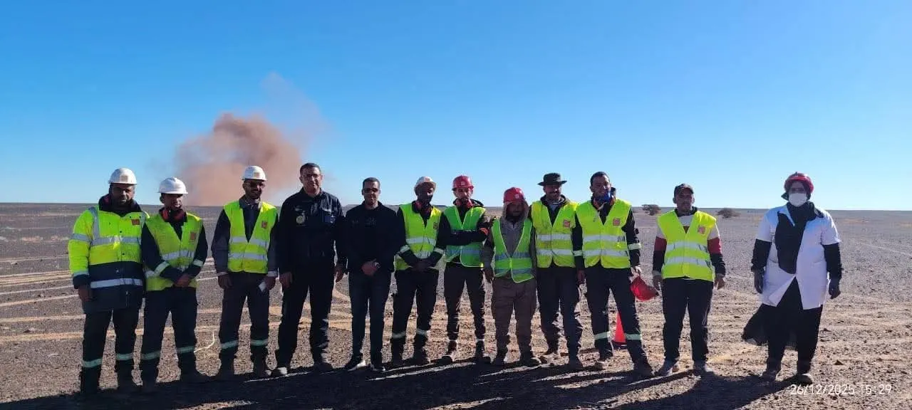 غارا جبيلات: تنفيذ عملية رمي بالمتفجرات لاستخراج خام الحديد