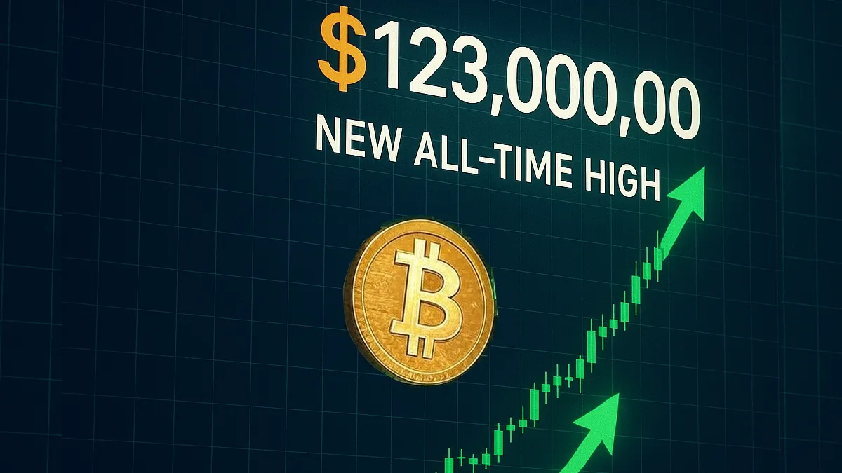 البيتكوين يُحلِق: أعلى سعر في التاريخ عند 123 ألف دولار