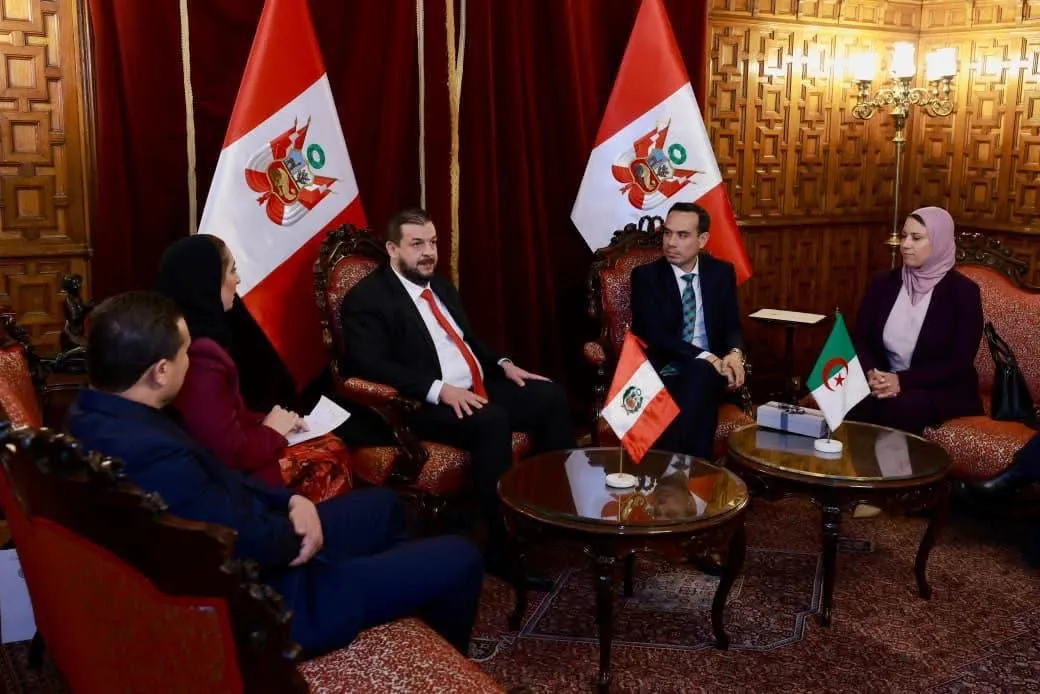 نائب رئيس المجلس الشعبي الجزائري بوشويط يستقبل من قبل كونغرس البيرو