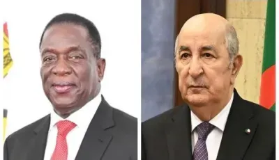 الرئيس تبون يجري محادثات ثنائية مع نظيره الزيمبابوي