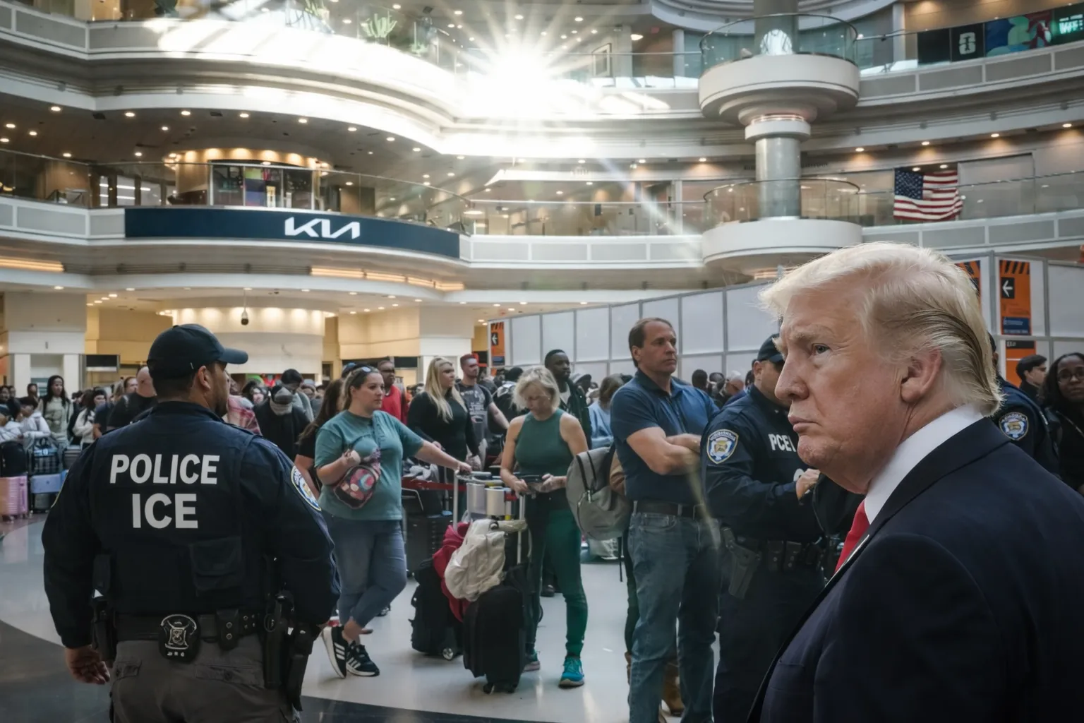 قرار صادم…ترامب يدفع بعناصر الهجرة إلى المطارات وسط تصعيد غير مسبوق