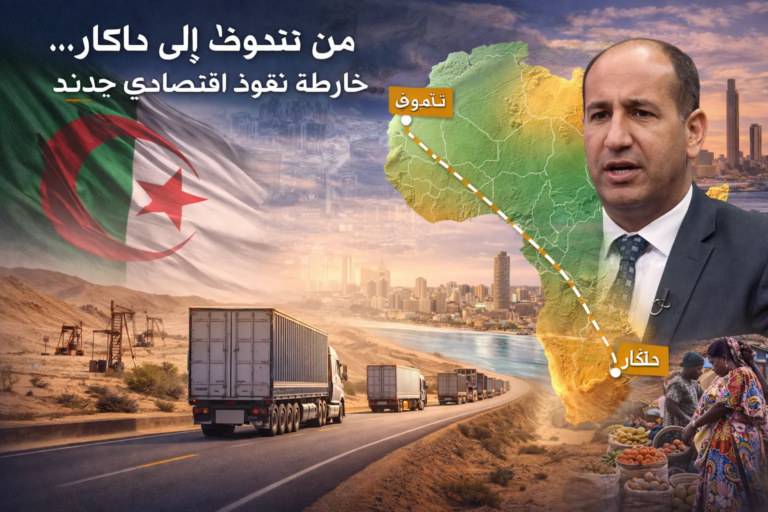 من تندوف إلى داكار…الجزائر ترسم خارطة نفوذ اقتصادي جديد في إفريقيا