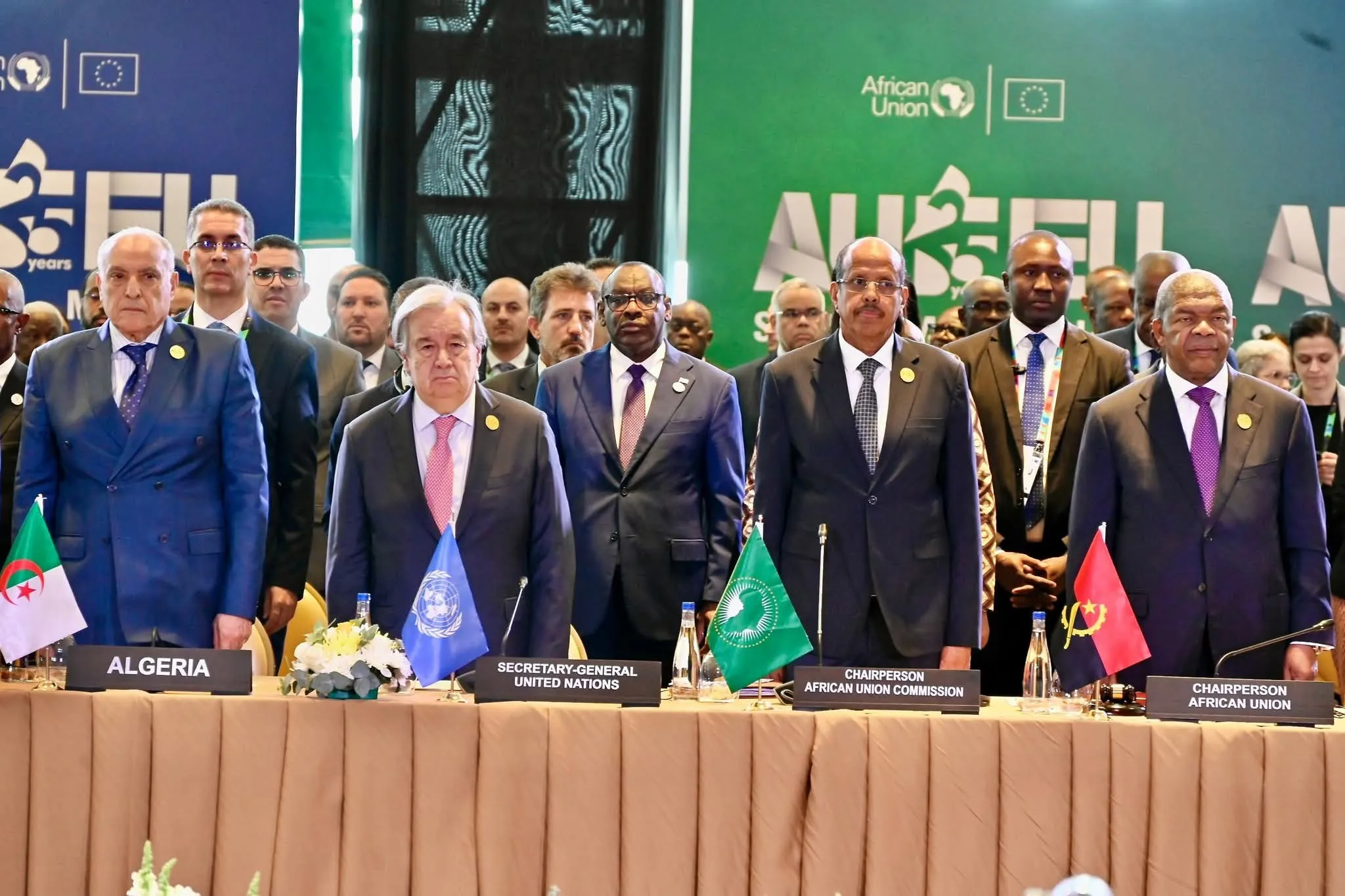 عطاف يشارك في الجلسة الافتتاحية للقمة الإفريقية-الأوروبية