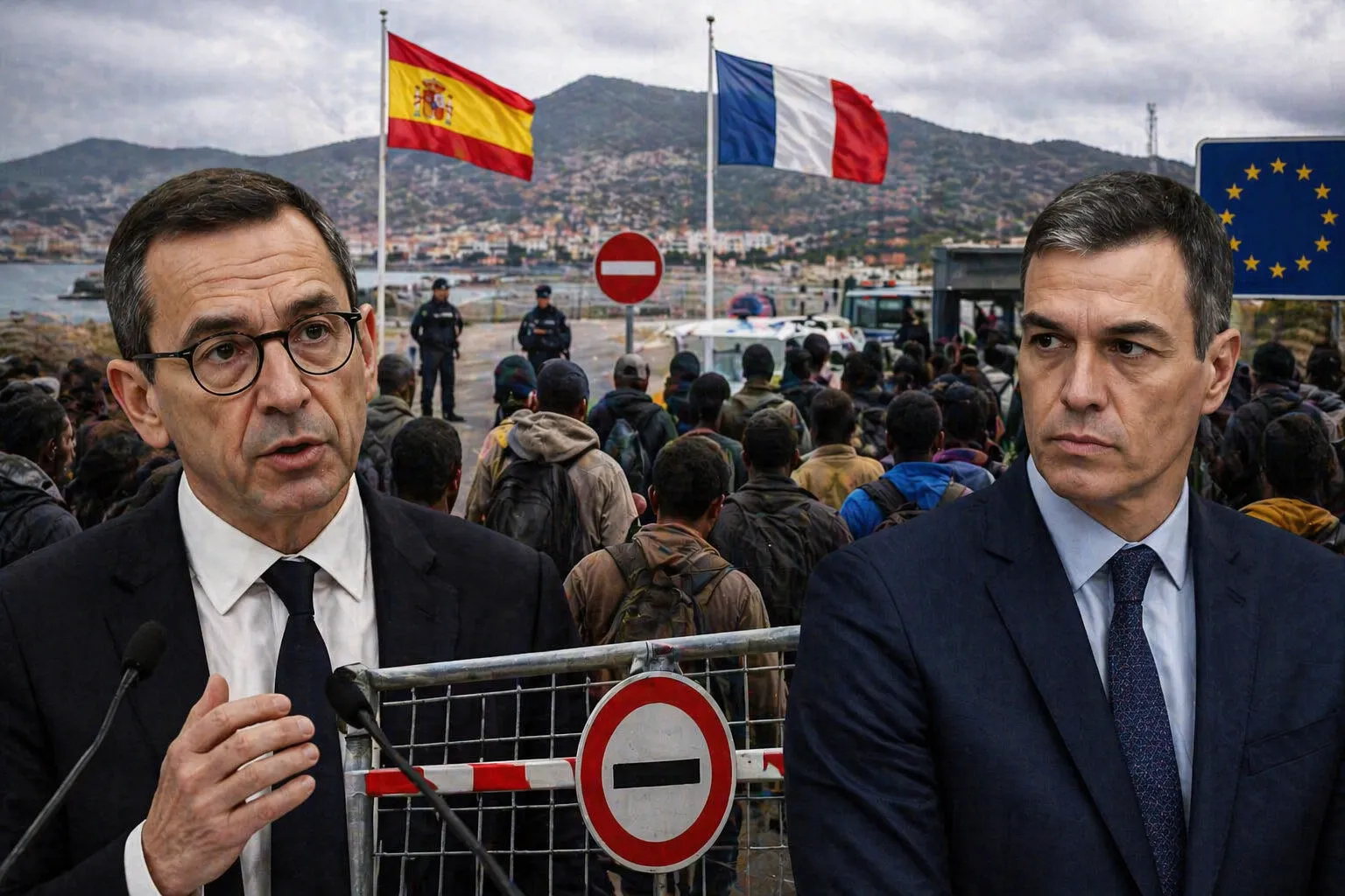 دعوات فرنسية لإغلاق الحدود مع إسبانيا بسبب المهاجرين