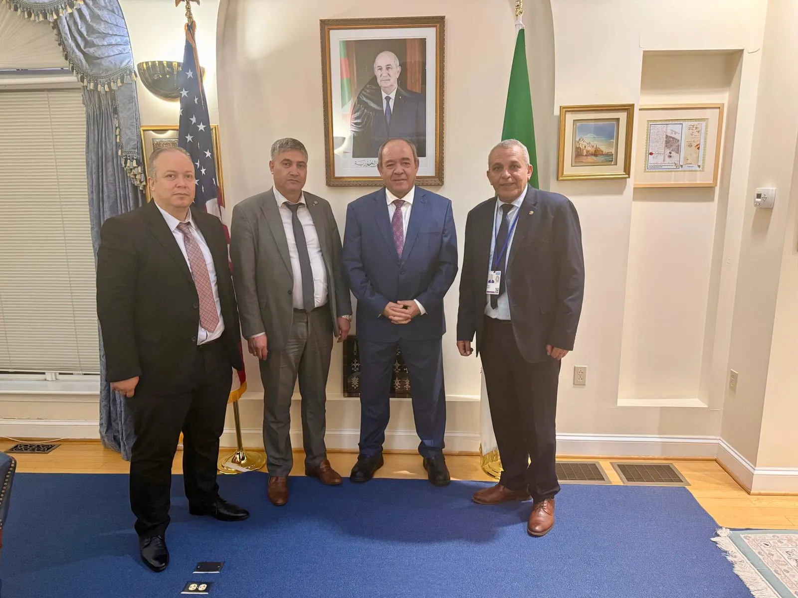 بوقدوم يستقبل أعضاء البرلمان الوطني بواشنطن