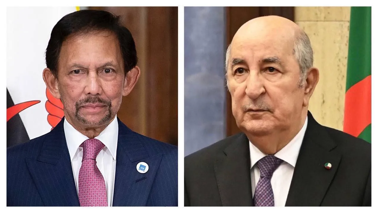 سلطان بروناي يهنئ الرئيس تبون ويثمن العلاقات مع الجزائر