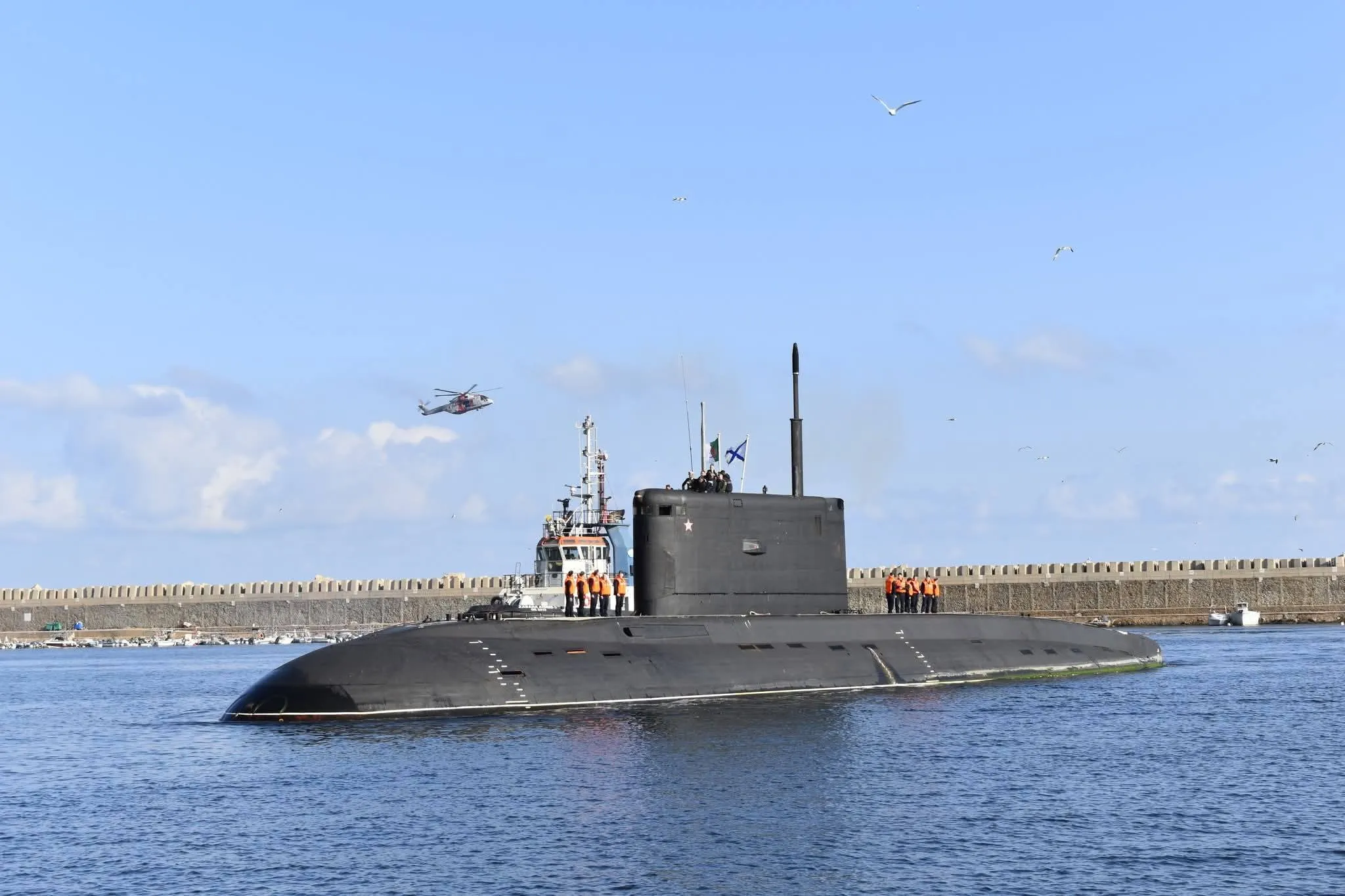 رسو مفرزة للأسطول الروسي بميناء وهران